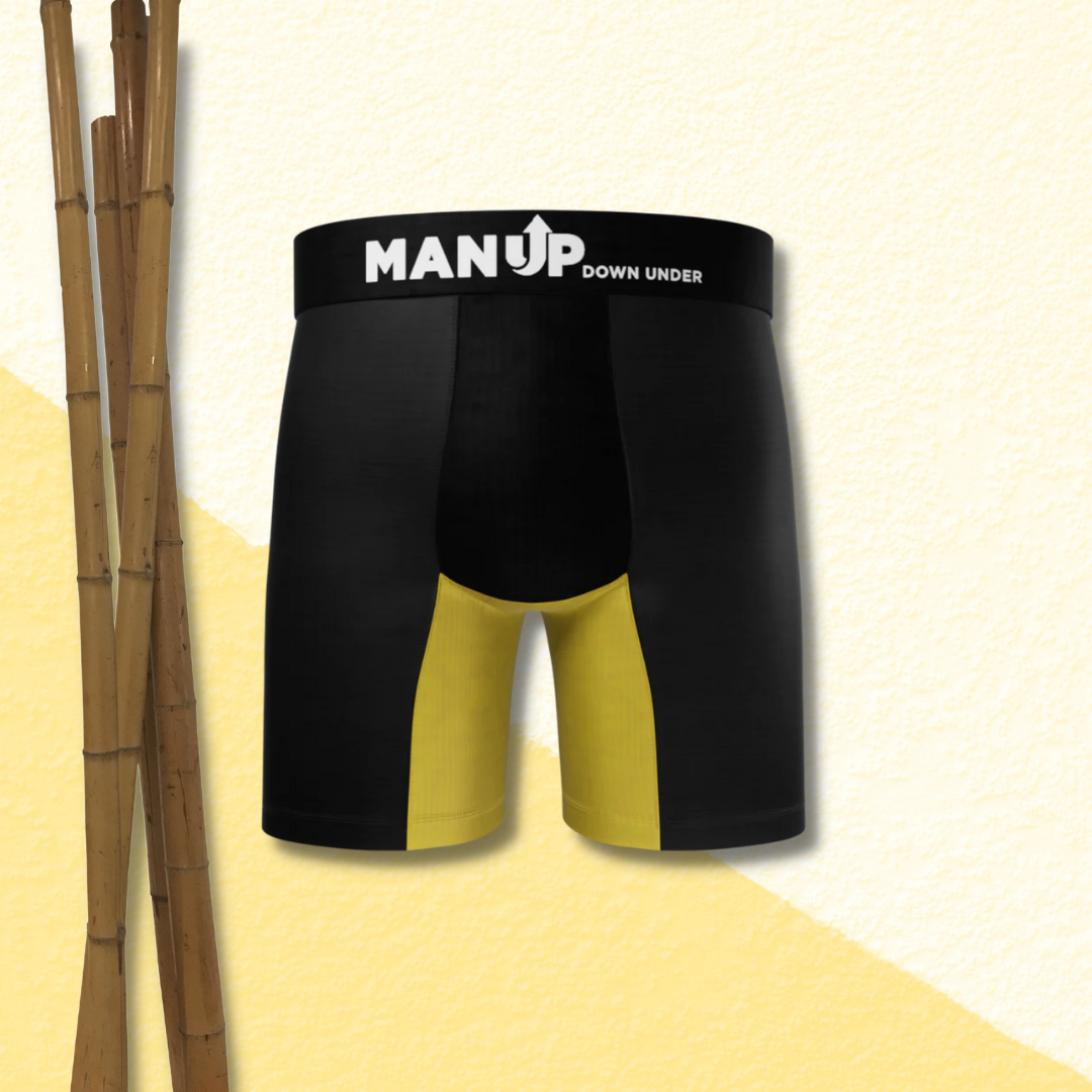 Buy Yellow Bamboo Underwear for Men ManUp Down Under