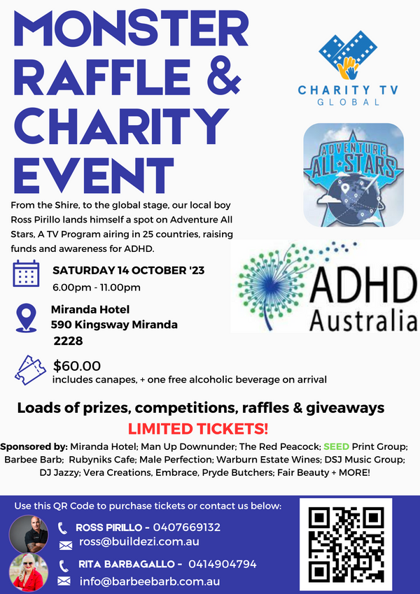 MAN UP DOWNUNDER PROUDLY PRESENTS.... MONSTER RAFFLE & CHARITY EVENT